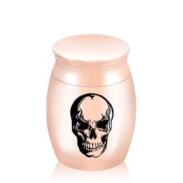 Skull Mini Urns Ashes Funeral Cremation Urn Casket Container Small No Deformation Memorials 30 x 40 mm