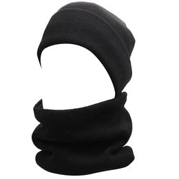 Womens Mens Winter Slouchy Skiing Outdoor Sports Bike Cycling Infinity Scarf Skull Beanie Hat Cap Touch Screen Gloves Mittens 3 Pieces Set