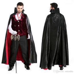 Kids Vampire Horror Blood Teeth Halloween Costume Smock Flared Swing Mini Dress