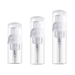 fashion hot white clear 30ml 60ml Plastic Soap Dispenser Bottle Clear White Foam Pump Bottle Soap Mousses Liquid Dispenser Foaming Bottle