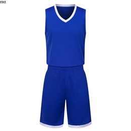 2019 New Blank Basketball jerseys printed logo man size S-XXL cheap price fast shipping good quality Blue A003nQ
