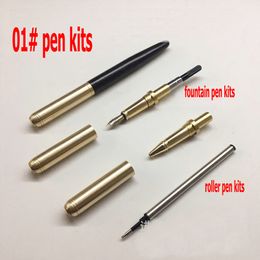 Excellent wooden solid brass tubeless a VERY long pen turning kits woodturning self assemble adult hobby fountain pen making kits diy