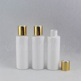 120ML White Flat Shoulder Plastic Bottle , 120CC Lotion / Shampoo Packaging Bottle , ( 50 PC/Lot )