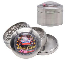 Four-layer Metal Ball Smoke Grinder 63mm Zinc Alloy Grinder