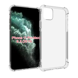 Shock Absorption Clear transparent TPU with Four Corner Protective Case Cover for iPhone 11 Pro Max 6 6S iPhone 7 8 plus X XS XR XS MAX SE 2