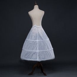 3 Hoops White A Line Long Flower Girl Dress Petticoat Kids Ballet Child Crinoline Tutu Skirts Girls Underskirt