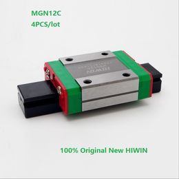 4pcs/lot Original New HIWIN MGN12C mini linear block for linear guide CNC router