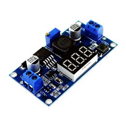 Freeshipping 10pcs LM2596 LM2596S power module + LED Voltmeter DC-DC adjustable step-down power supply module with digital display