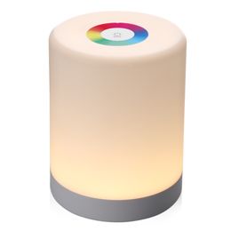 Ricaricabile Smart LED Touch Control Luce notturna Dimmer a induzione Lampada portatile da comodino intelligente Cambiamento di colore RGB dimmerabile