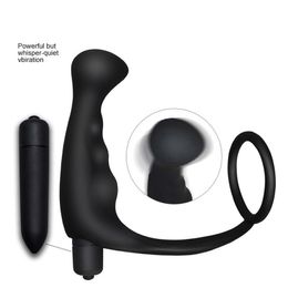 Anal Vibrator Anal Plug Vibrator Silicone Prostate Massager Vibrating Butt Plug Male Masturbator Intimate Adult Sex Toys For Men SH190801