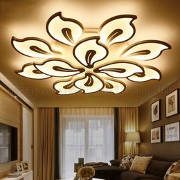 Nordic Post-modern Simple LED Ceiling Lamp Lamps, Fashion Creative Personality Flower Lights Lighting For Bedroom Living Room AC 110-220V