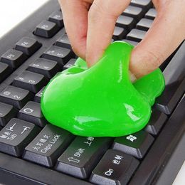 TOPIST Keyboard Cleaner Gel 2Pcs Super Car Cleaning Gel Car Interior Detailing Slime Automotive Dust Air Vent Keyboard Cleaner Putty Dust Removal Mud for Auto PC Tablet Laptop Keyboards Home Office