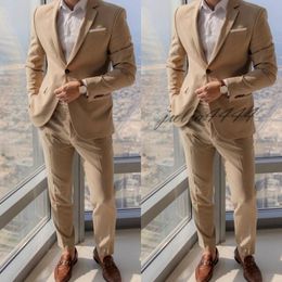 2019 Fashion Style Notched Wedding Lapel Groom Tuxedos Groomsmen Men Blazer Wedding Suits Prom Clothing (Jacket+Pants+Tie)