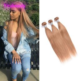 Malaysian Human Hair 27# Virgin Hair Extensions 3 Bundles 27#Color Straight Remy Hair Products 95-100g/piece 3 Pieces