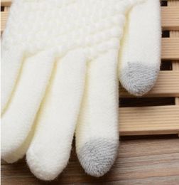 Fashion-Ms male girl gloves new creative imitation cashmere knitting jacquard touch screen saver warm winter fashion gloves