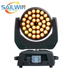 36x10w rgbw led moving head wash zoom light, dmx control stage light for dj and family party