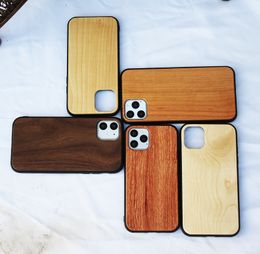 Real Nature Wood Case For iphone 11 pro max XR xs max X 7 Wooden Phone Cover Designer Shell For Samsung S10 PLUS note 10 S9 S8