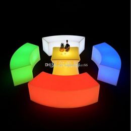 2020 waterproof Glowing arc-shaped snake chairs combination living room sofa LED bar furniture explosion models selling bar stool