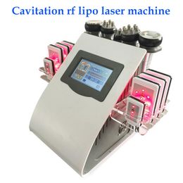 Popular 6 in 1 40K ultrasound cavitation fat reduction vacuum system lipo laser slimming machine