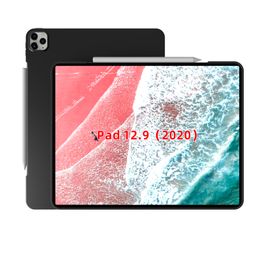 black matte Skid-proof Soft TPU Transparent Silicone Clear Case Cover for iPad Pro 12.9"(2020 Release)/iPad Pro 11 2020