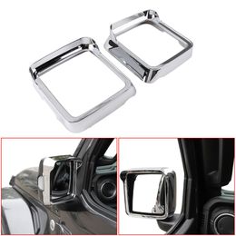 Rearview Mirror Rain Blades Eyebrow Cover Frame Trim for Jeep Wrangler JL Car Exterior Accessories