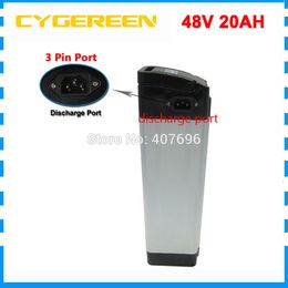 750W 48V 20ah electric bike battery 48V silver fish battery use 3400mah F1L cell 20A BMS with 2A Charger TOP Discharge