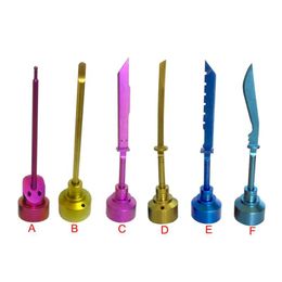 Wholesale Universal GR2 Titanium Nail Carb Cap Wth Side Hole for Dabber With Tiny Ball Dabber Top Anodized Colomrful Doeless