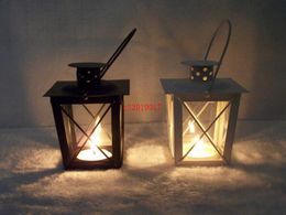 Metal candle holder Small Iron lantern Smart Design Metal Lantern Black Color/White Colour Fast shipping