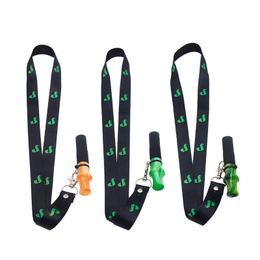 Newest Colourful Portable Hookah Shisha Smoking Lanyard Hang Rope Mouthpiece Mouth Hose Tips Holder For Philtre Handle High Quality DHL Free