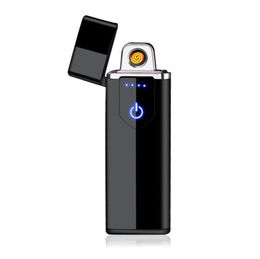 Newest Black Various Patterns USB Charging Lighter Portable Innovative Design Sensory Switch For Cigarette Smoking Tool High Quality DHL