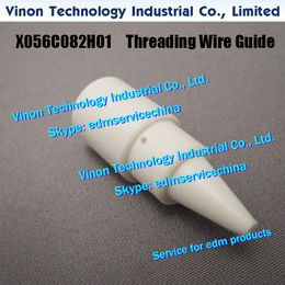 X056C082H01 edm Ceramic Guide Head 0.35mm for Mitsubishi DWC-FA,FA-S machines X056-C082-H01 Threading Wire Guide D=0.35mm
