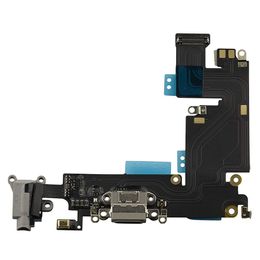 iphone 6 plus flex cable UK - Charging Port Dock USB Connector Flex For iPhone 6 plus Headphone Audio Jack Microphone Flex cable