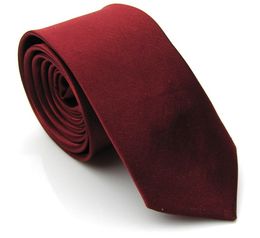 Groom Ties mens skinny solid Colour plain satin tie black and white necktie silk tie