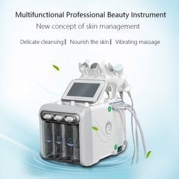 H2O2 multifunction 6 in 1 hydrogen oxygen small bubble facial instrument Hydra water aqua Dermabrasion RF Bio-lifting oxygen jet facial care