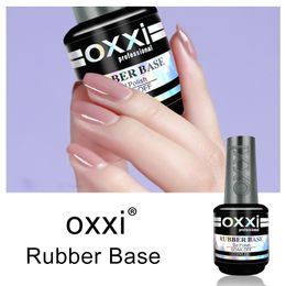 OXXI Gel Nail Polish Thick Rubber Base and Top Coat Manicure Hybrid Gel Varnishes for Nails UV Semipermanent Gellak 15ml Lacquer