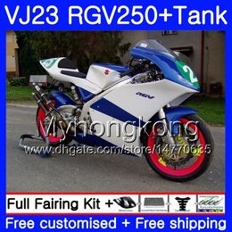 Corpo + Tanque Para SUZUKI VJ23 RGV-250 azul hot frame 1988 1994 1995 1996 1997 1998 309HM.36 RGV250 VJ21 VJ 22 RGV 250 88 94 95 96 97 98 Carenagem