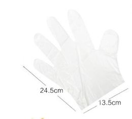 50 Pair 100pcs Disposable Gloves Plastic Food Grade Waterproof Transparent Gloves Home Clean Gloves Colourful Packing 100pcs Other Kitchen