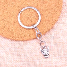 New Keychain 12*15mm cow bull ox Pendants DIY Men Car Key Chain Ring Holder Keyring Souvenir Jewelry Gift