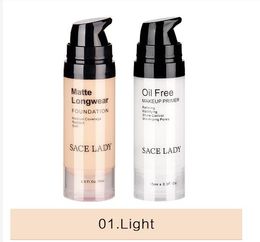 SACE LADY Oil Free Primer+Matte Liquid Foundation Makeup Set