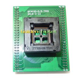 Top Quality TQFP100 FQFP100 QFP100 to DIP100 Programming Socket OTQ-100-0.5-09 Pitch 0.5mm IC Body Size 14x14mm Test Adapter freeshipping