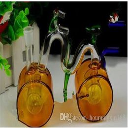 Large bicycle hookah Wholesale Glass bongs Oil Burner Glass Water Pipes Oil Rigs Smoking, Oil.