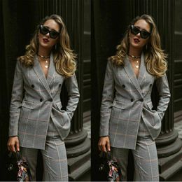 2020 Women Ladies Suits Mother Of The Bride Pant Suits Britis Business Work Uniform Formal Outfit For Weddings Tuxedos Blazer (Jacket+Pants)