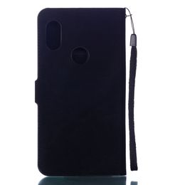 PU Leather Flip Wallet Case for Xiaomi Redmi Note 6 Pro