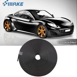 8M Car Wheel Hub Rim Edge Protector Ring Tyre Strip Guard Rubber Stickers On Cars Black Car Styling