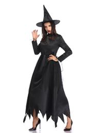 -Strega di Halloween Costume a tema Carnevale Fancy Dress Casa stregata Abiti Cosplay Devil Uniform Women Mardi Gras Gothic Beauties Dress S1911