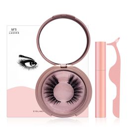 Magnetic Mink Eyelshes with Liquid Magnetic Eyeliner & Twezzer Magnet Eyelashes Extension 3D Eyelash Magnetic Eye Lashes Eye Makeup Tools