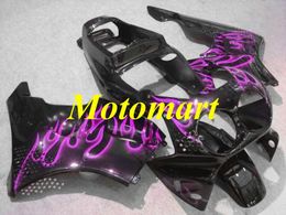 Motorcycle Fairing kit for HONDA CBR900RR 893 92 93 94 95 CBR 900RR 1992 1995 ABS purple flames black Fairings set+gifts HA03