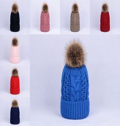 Fashion Knitted Beanie Hat 11 Colours Women Winter Colourful Snow Caps Outdoor Men Hip Hop Ski Cap DC960