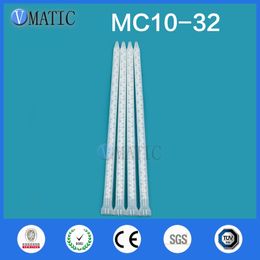 Electronic Component Plastic Resin Static Mixer MC 10-32 Mixing Nozzles For Duo Pack Epoxies (White Core)