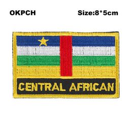 Free Shipping 8*5cm Central Africa Shape Mexico Flag Embroidery Iron on Patch PT0217-R